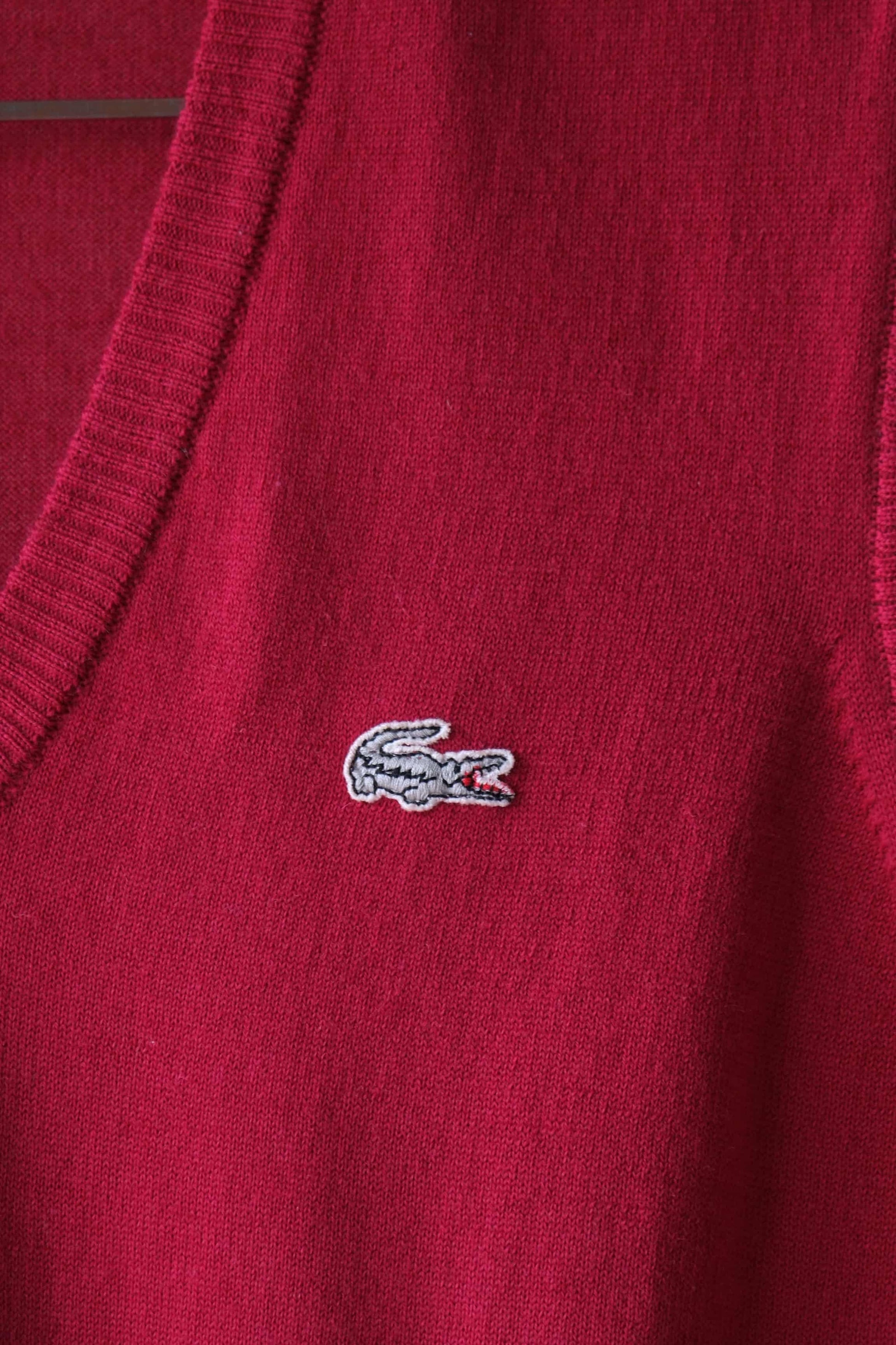 Vintage LACOSTE 80's Sweater Vest logo