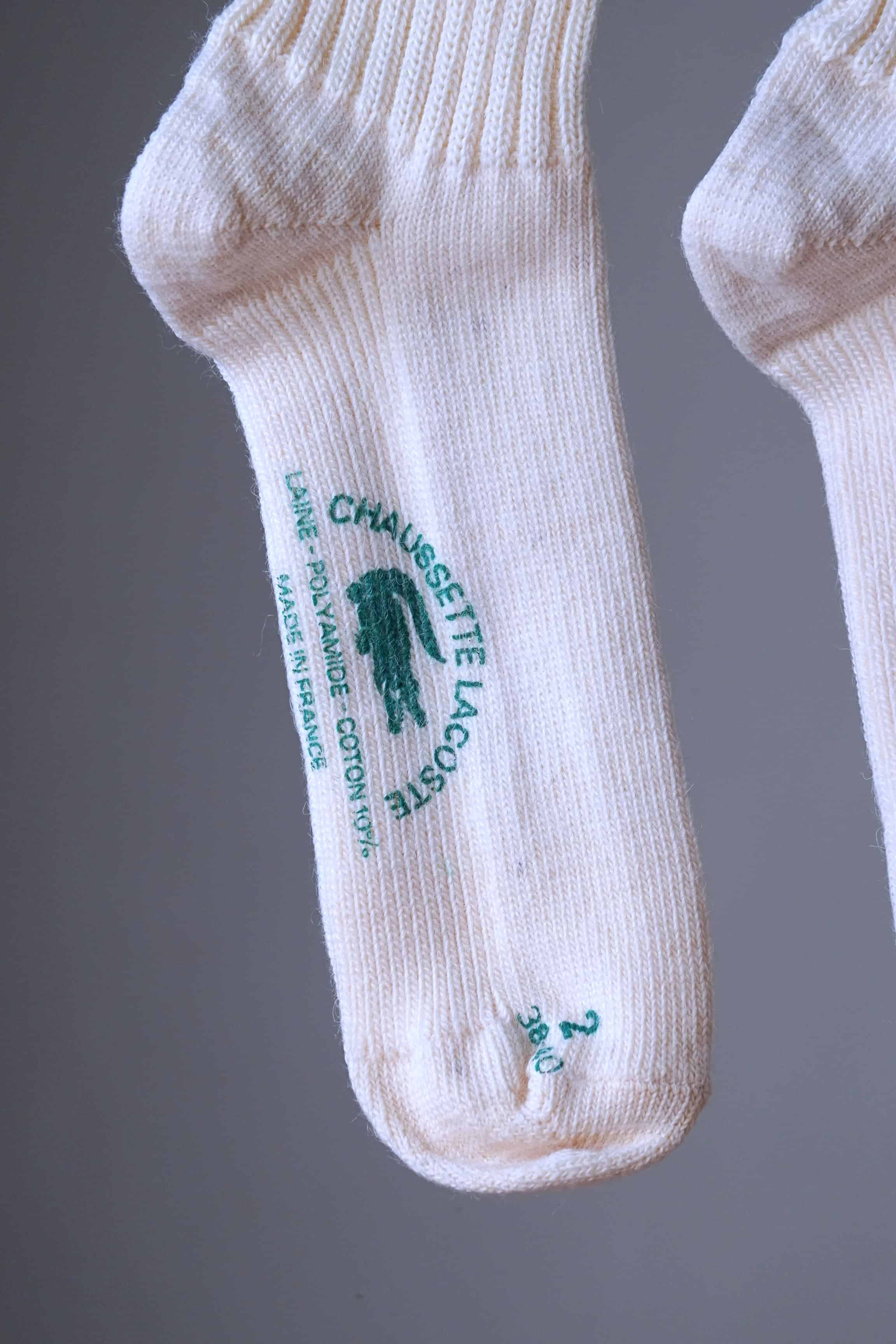 LACOSTE Striped 70's Wool Socks – Vintage Something