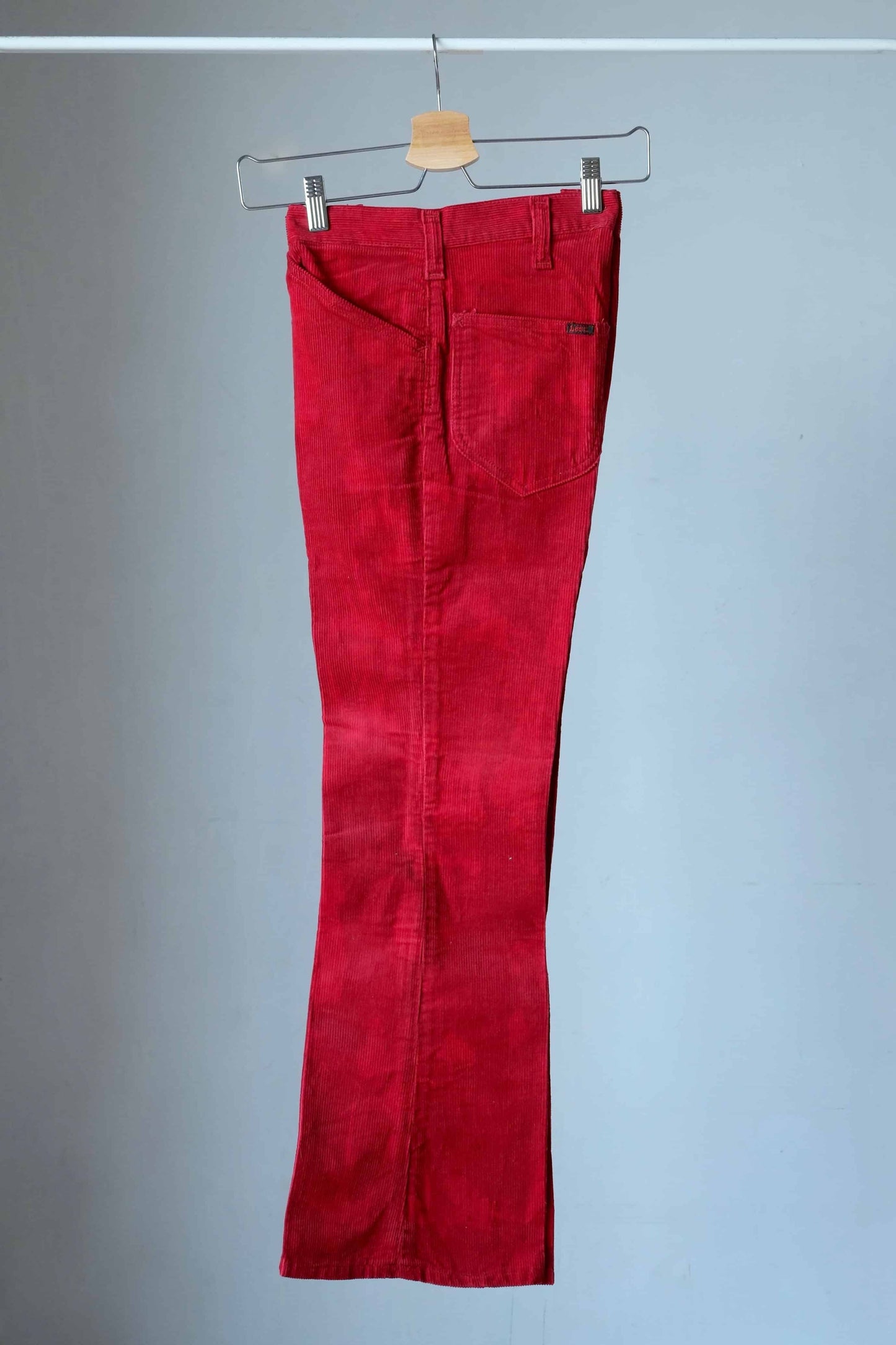 LEE Corduroy Tie-Dye 70's Bell Bottoms Red