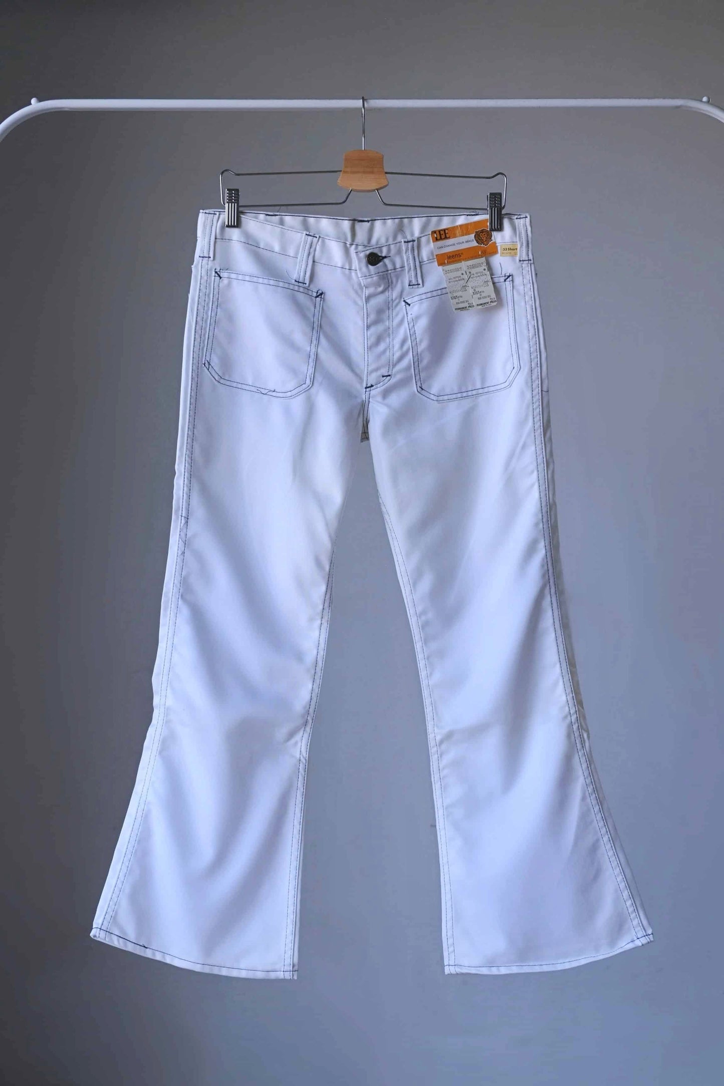 Vintage White LEE 70's Flares