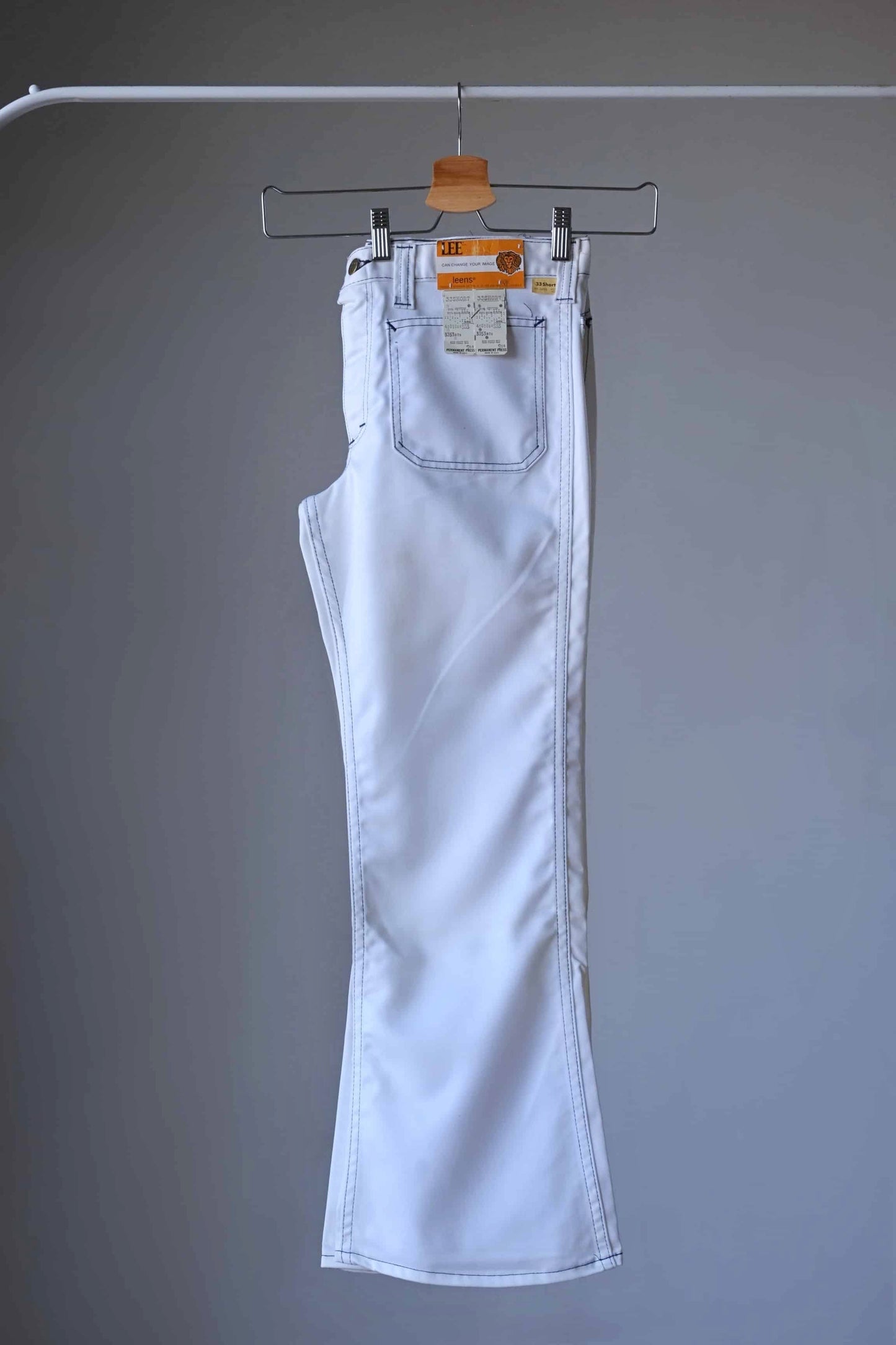 Vintage White LEE 70's Flares