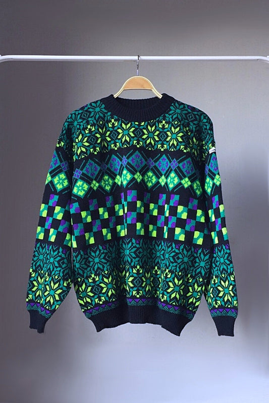 Vintage 90's Neon Pattern Sweater