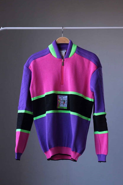 Vintage 90's Neon Padded Ski Sweat pink purple