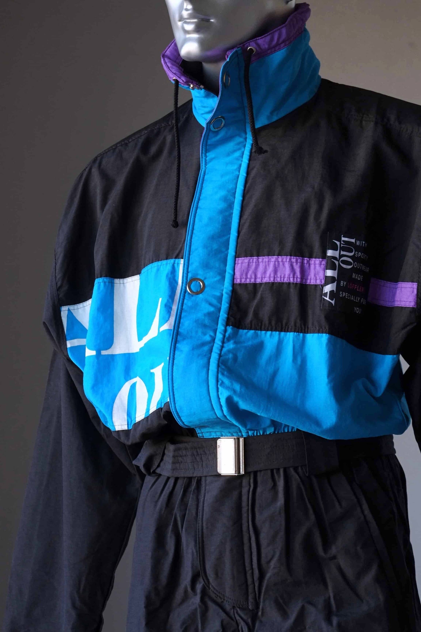 Vintage 90's Men's Ski Suit black