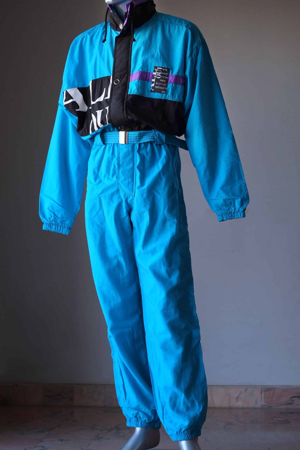 Vintage 90's Men's Ski Suit blue