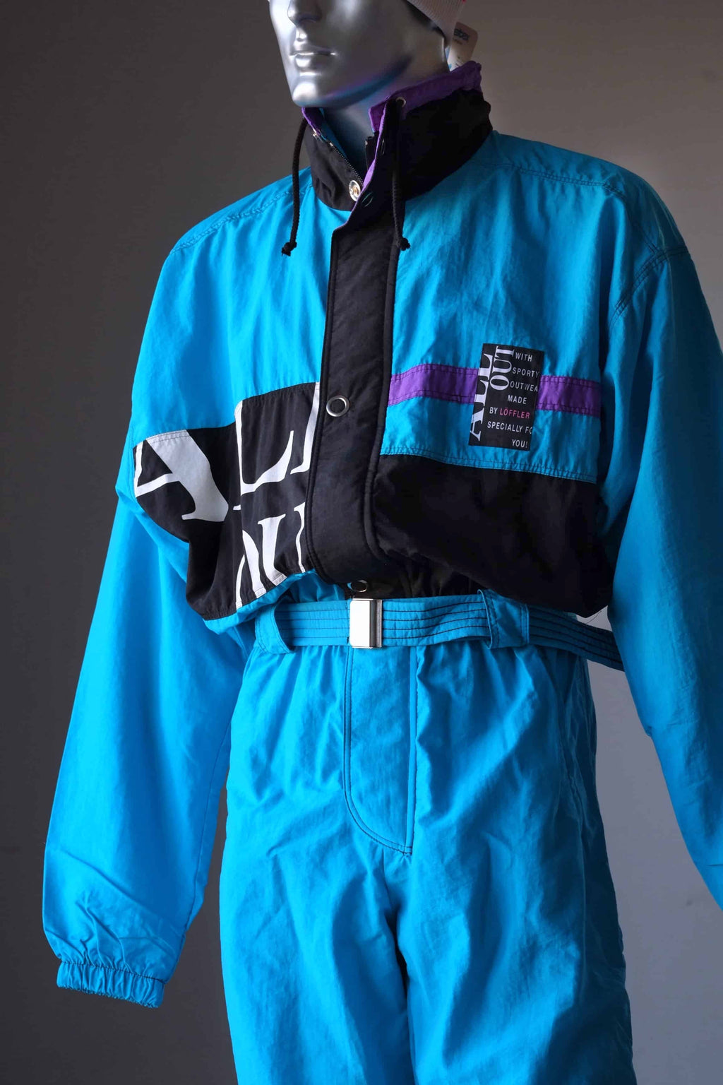 Vintage 90's Men's Ski Suit blue