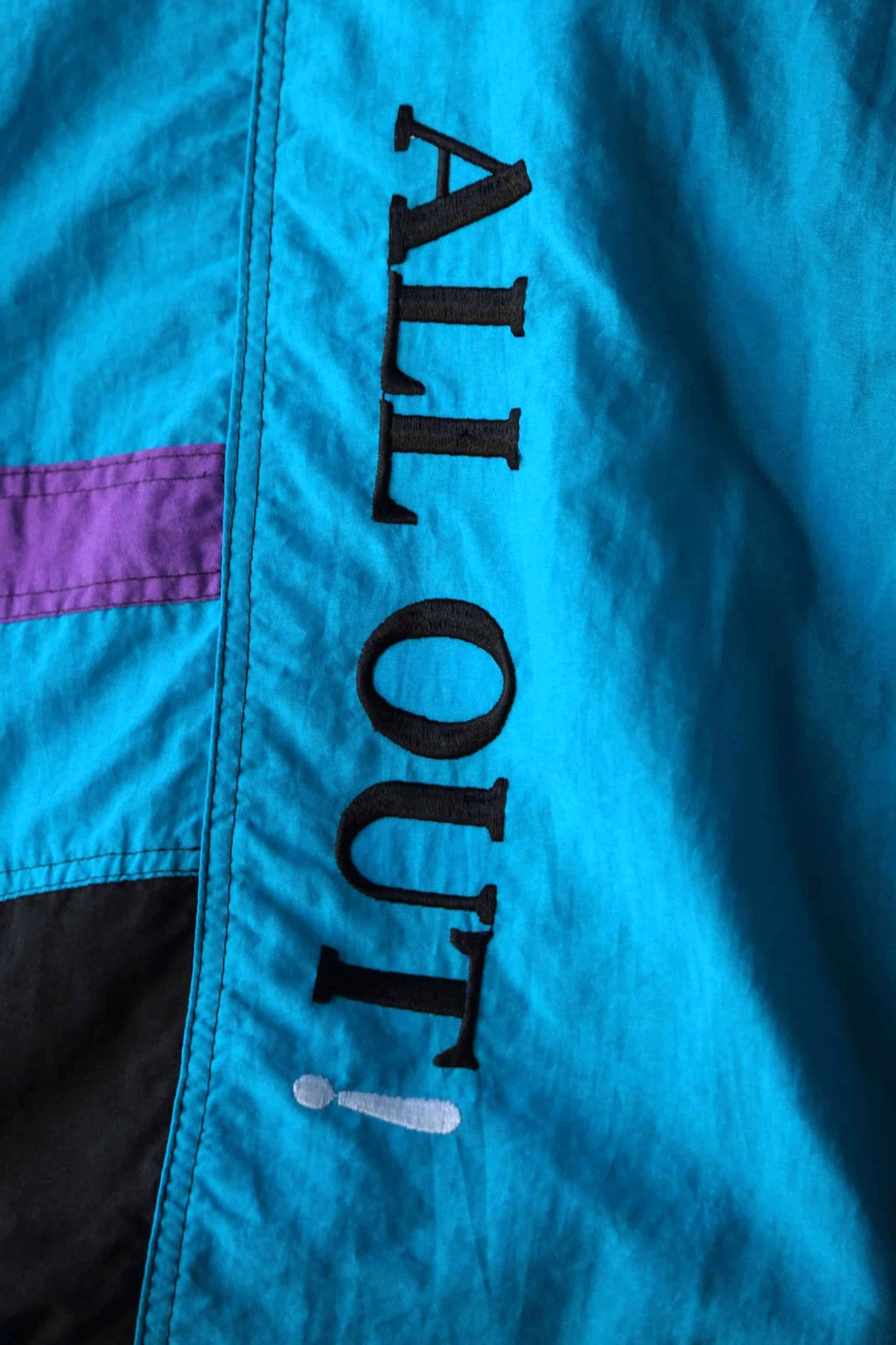 Vintage 90's Men's Ski Suit blue detail