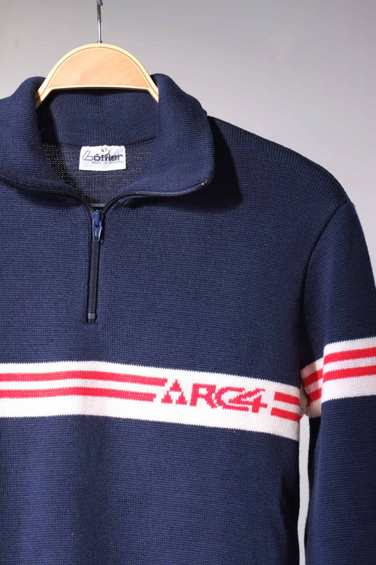 80's Ski Zip Neck Sweater logo