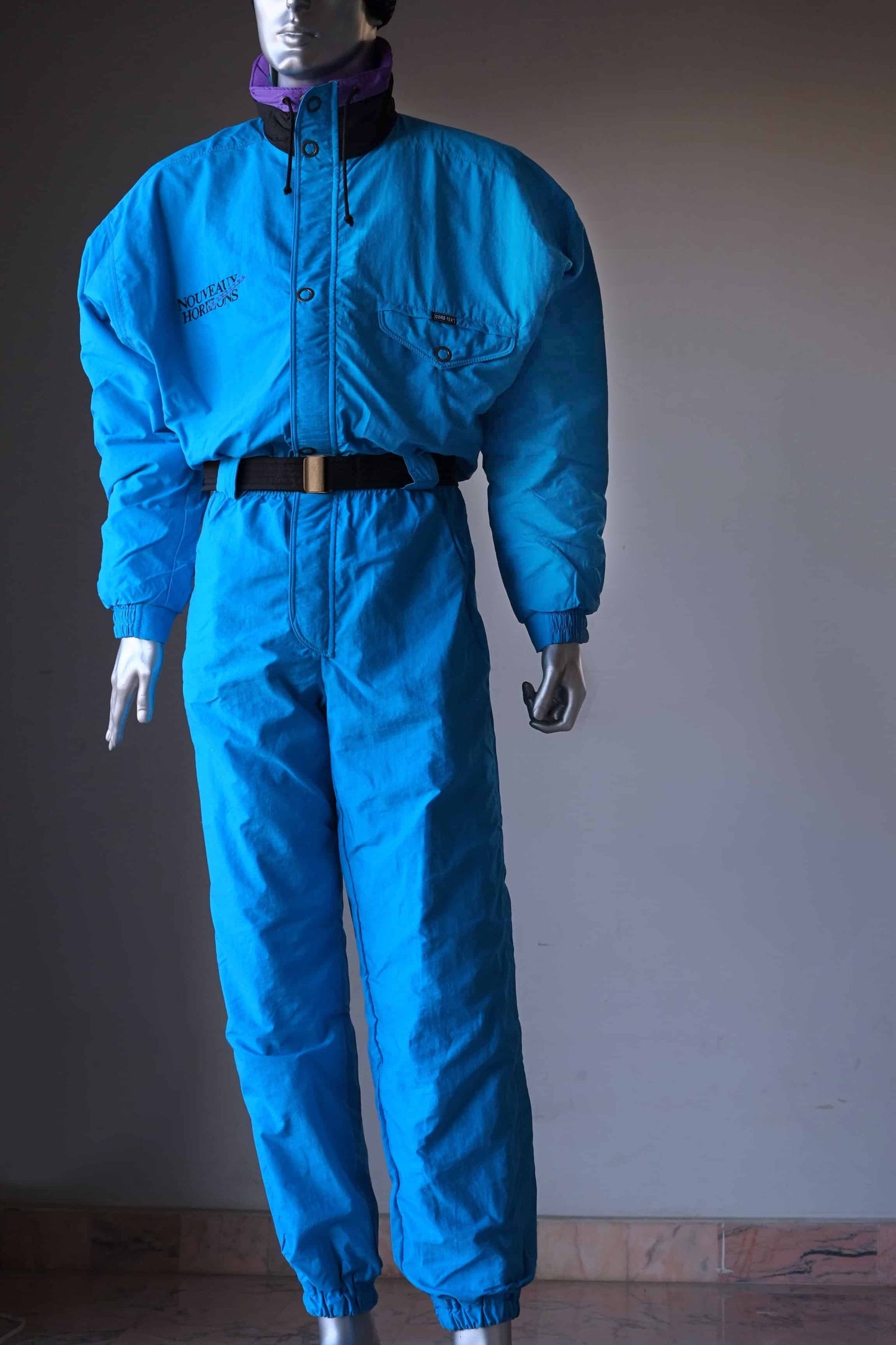 Vintage Early 90's Men's Ski Suit blue
