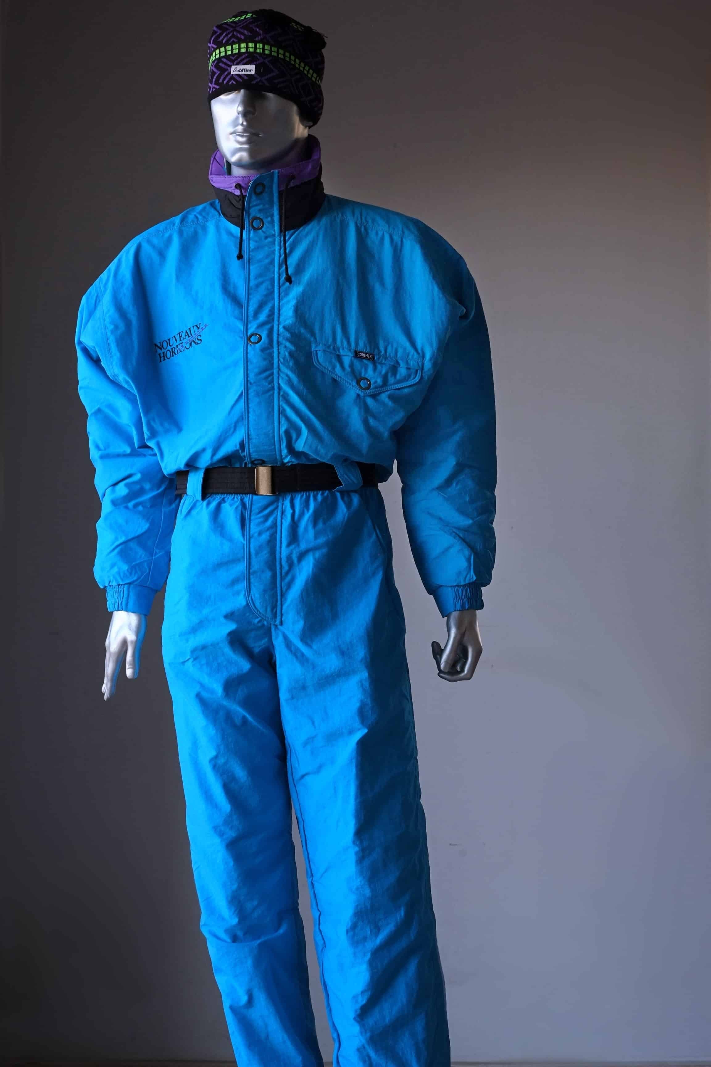 Vintage Early 90's Men's Ski Suit blue