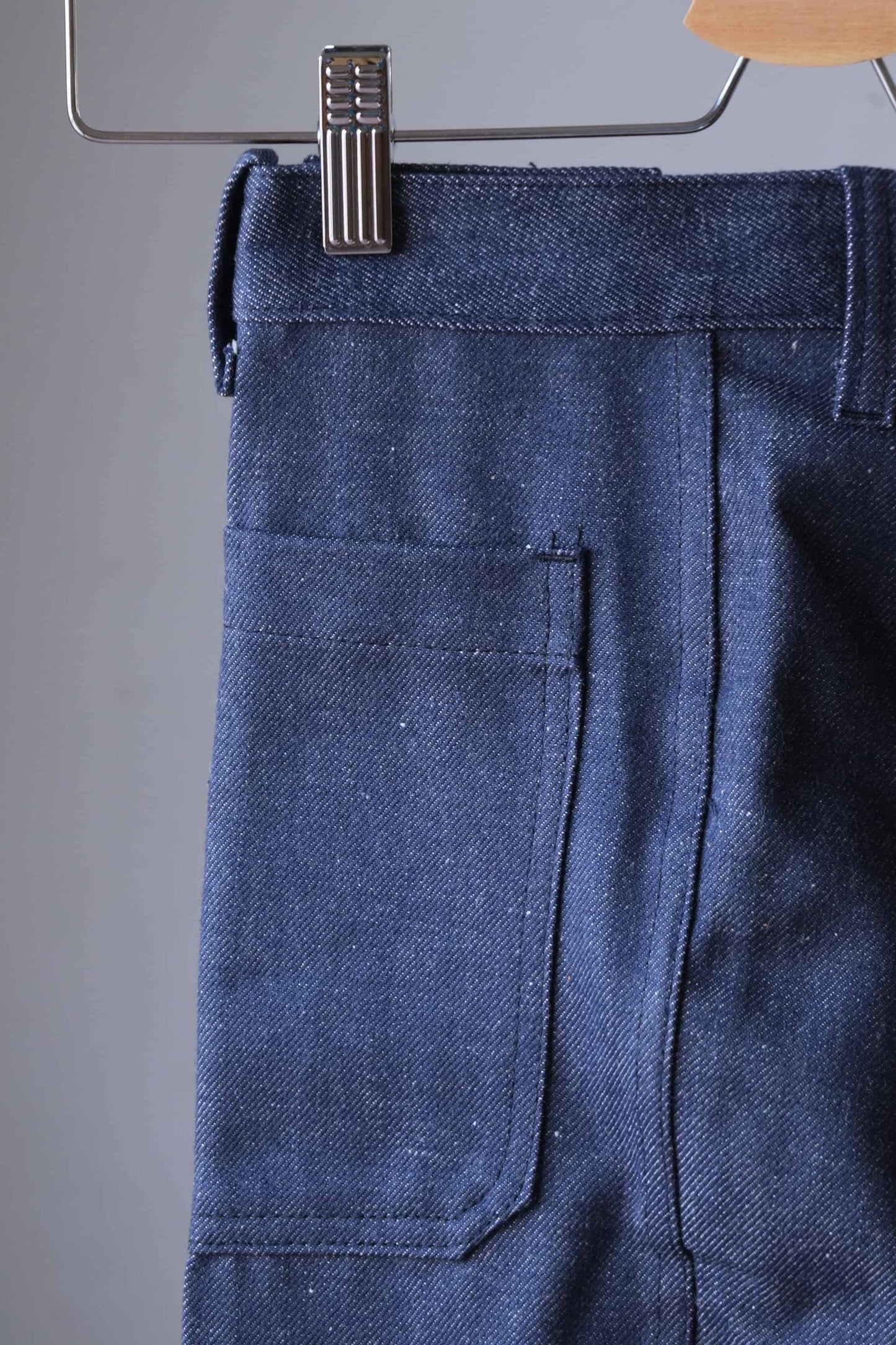 LUCKY PARIS 70's Comte Wide Leg Jeans close up