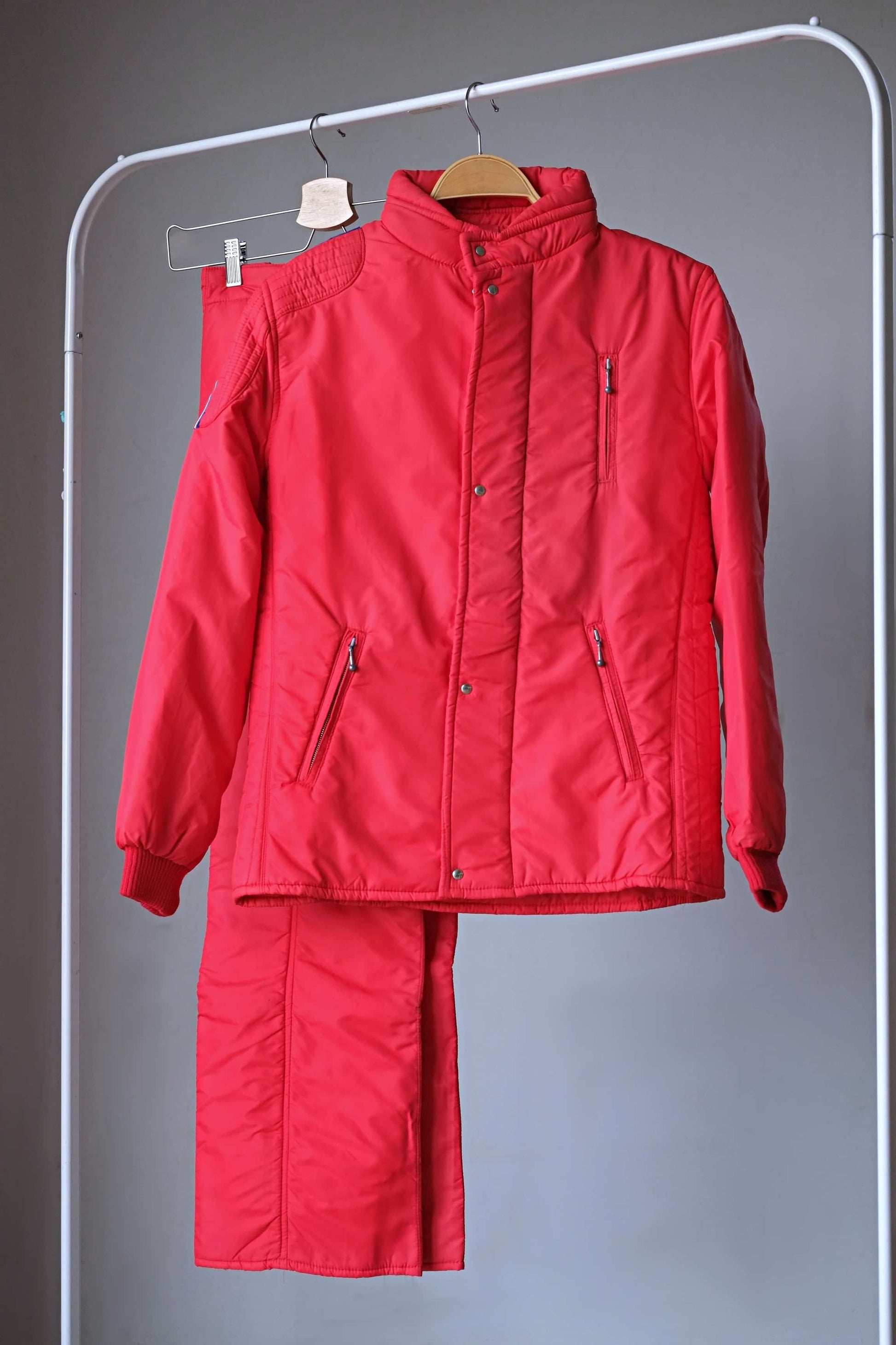 Vintage Men's 70's Ski Suit red