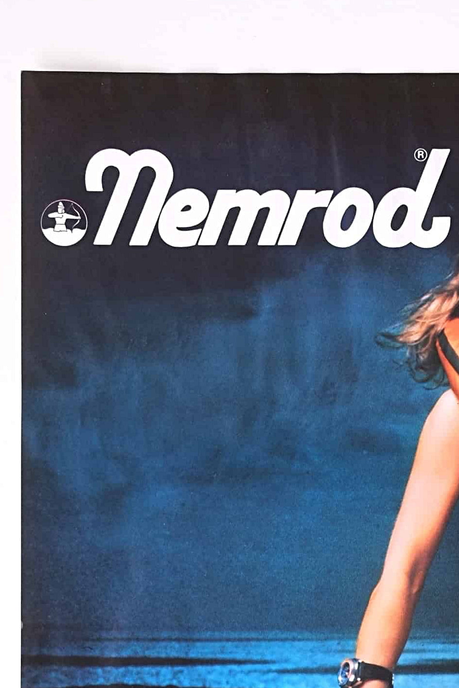 Vintage Nemrod 80's Scuba Diving Poster DETAIL