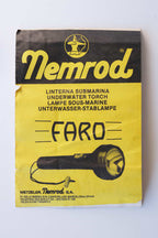 NEMROD Vintage Scuba Diving 90s Flashlight