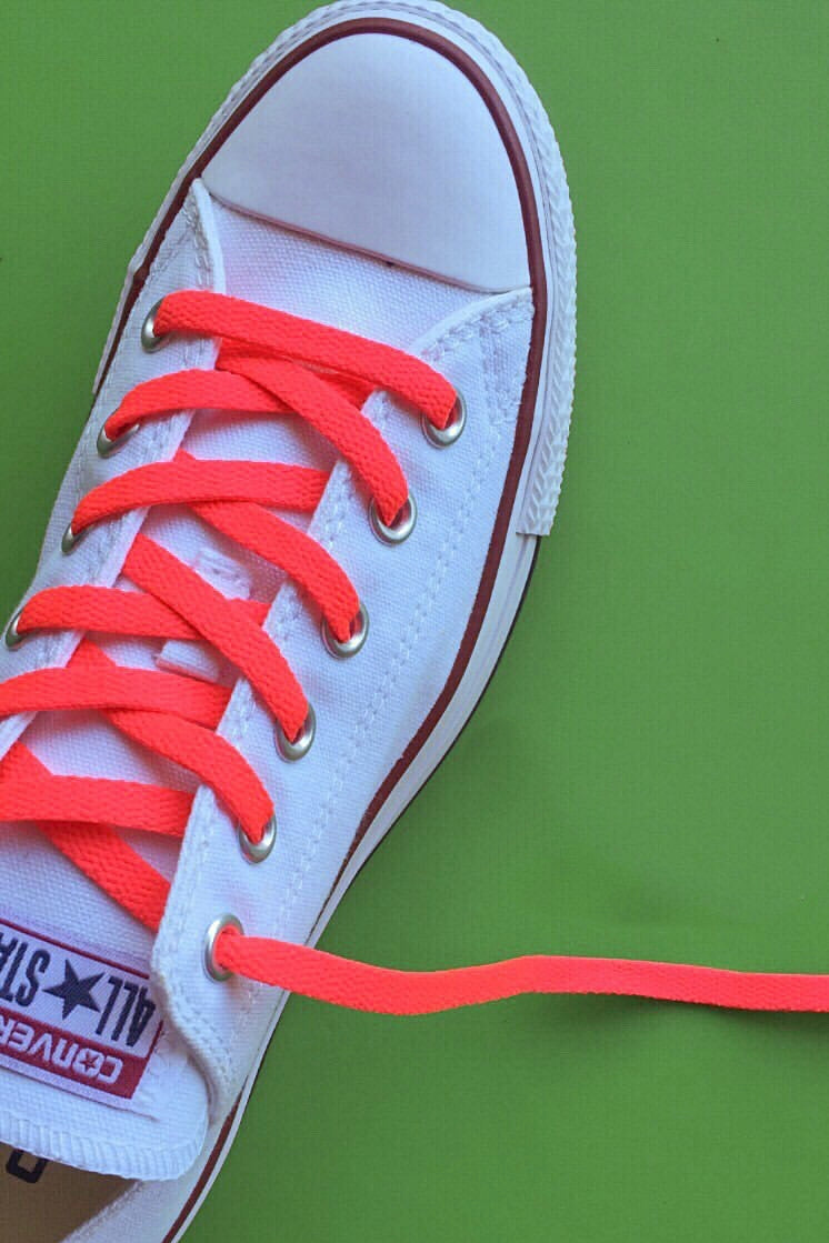 SOLID Neon Flat Shoelaces