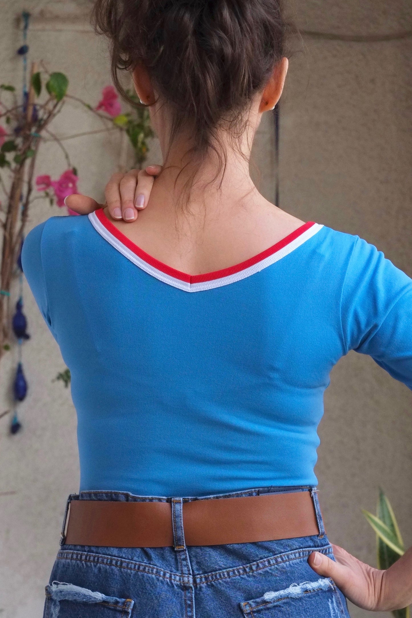 ZOFINA Olympic Long Sleeves 70's Leotard