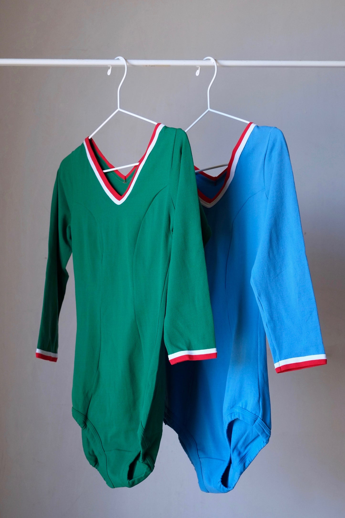 ZOFINA Olympic Long Sleeves 70's Leotard