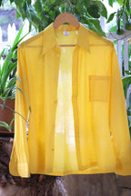 VINTAGE COTTON 70S SHIRT YELLOW