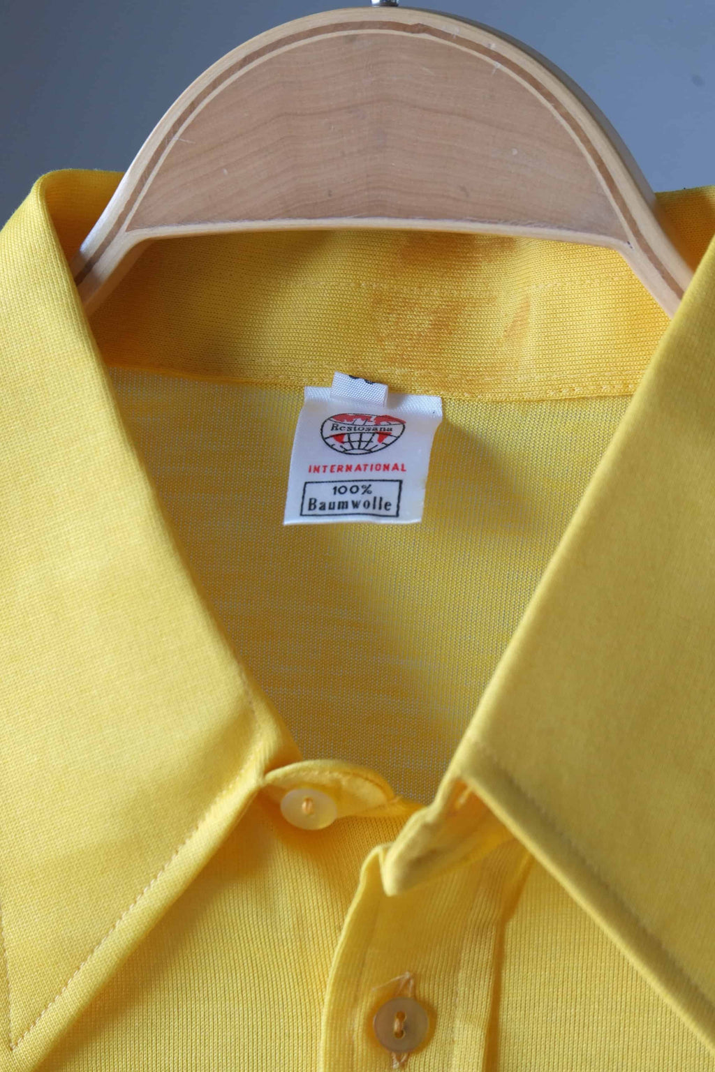 VINTAGE COTTON 70S SHIRT YELLOW LABEL
