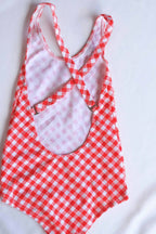 Vintage 70's Gingham Swimsuit backside