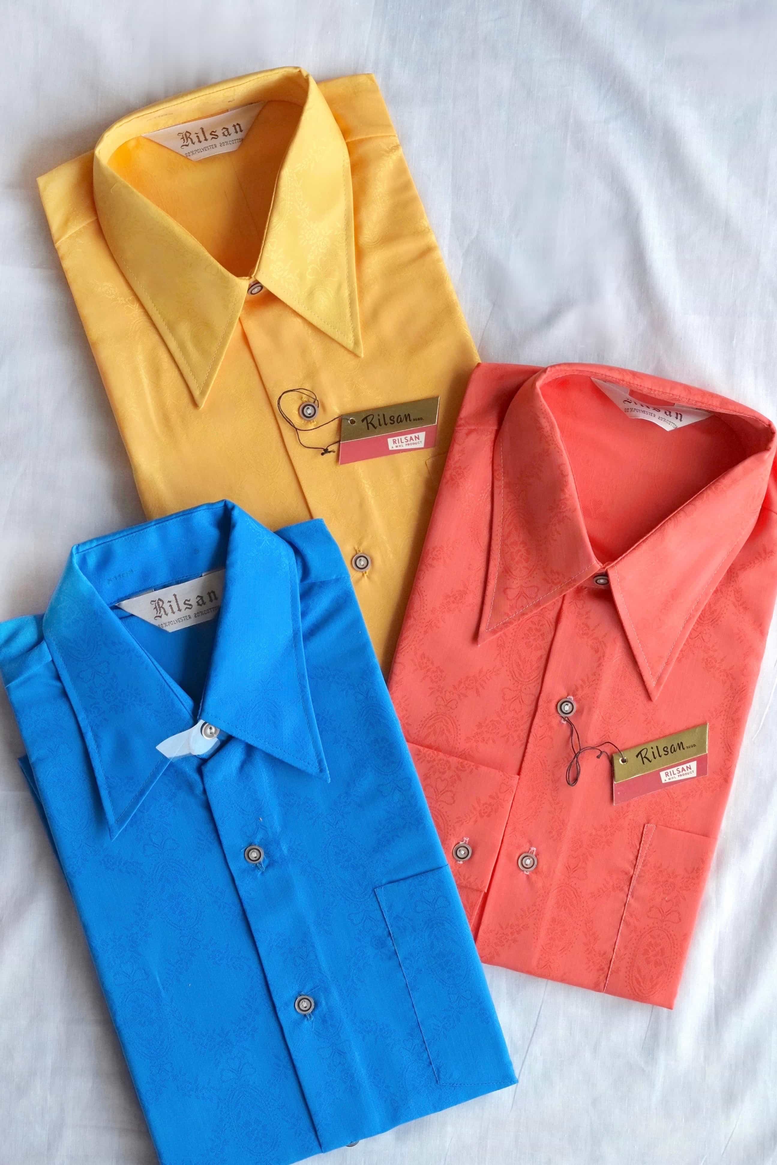 Tee Rilsan RILSAN Damask Texture 70's Shirt – Vintage Something