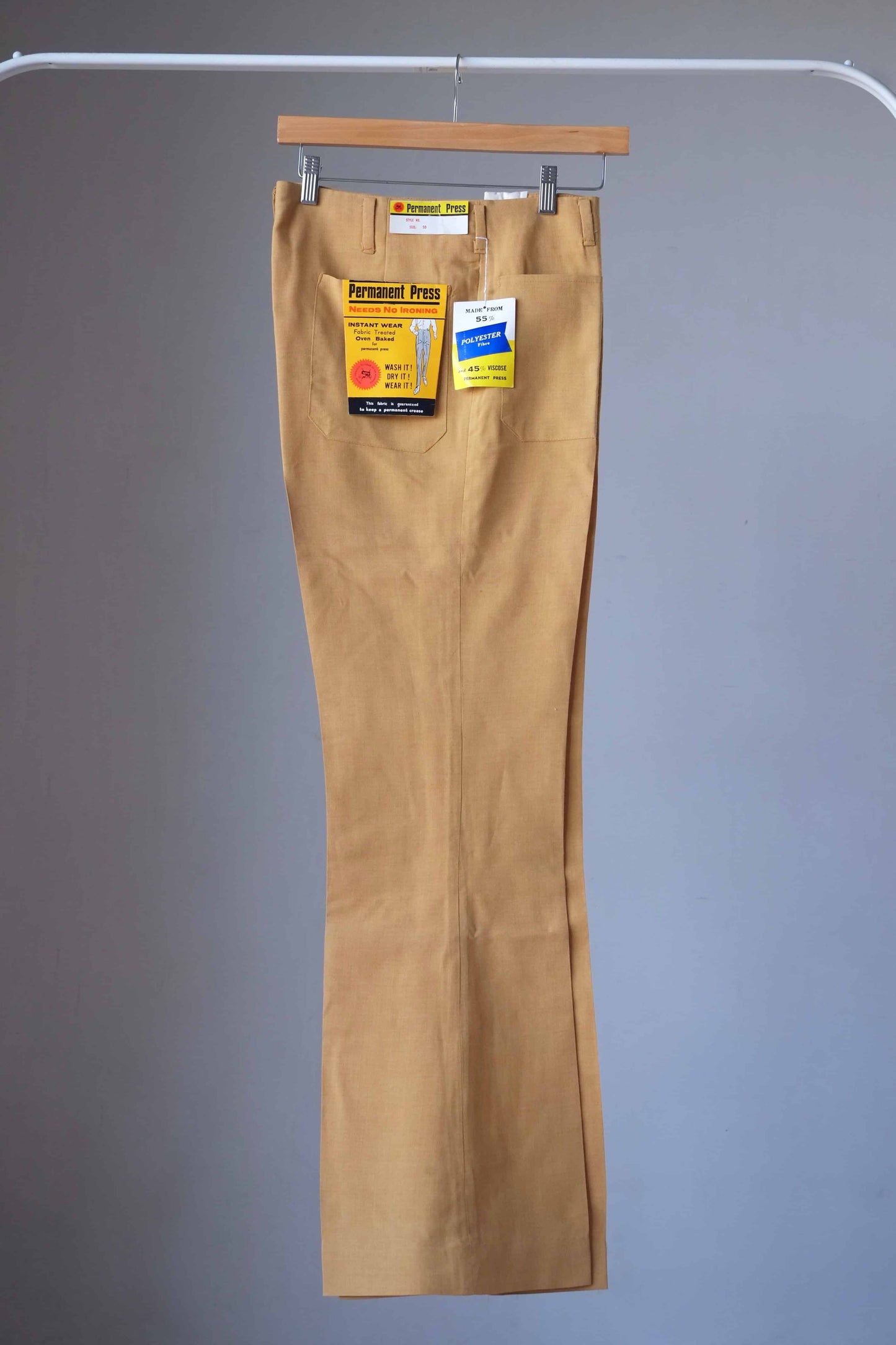 RILSAN Permanent Press Men's Vintage 70's Slacks