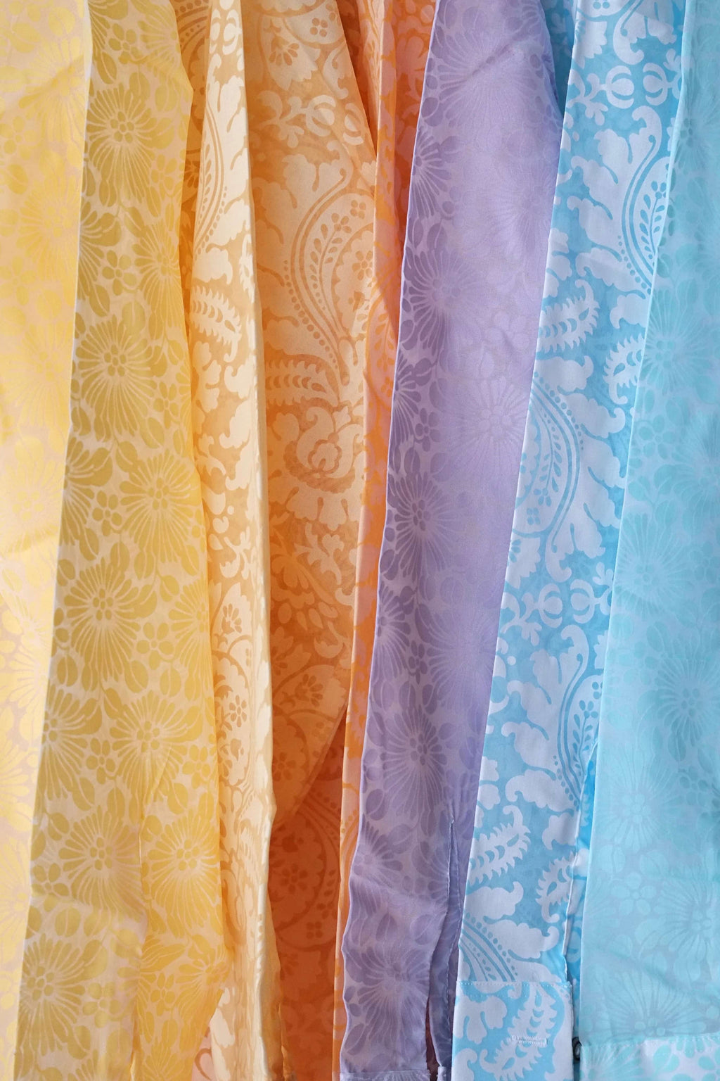 vintage see-through 70s printed shirt details