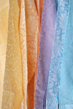 vintage see-through 70s printed shirt details