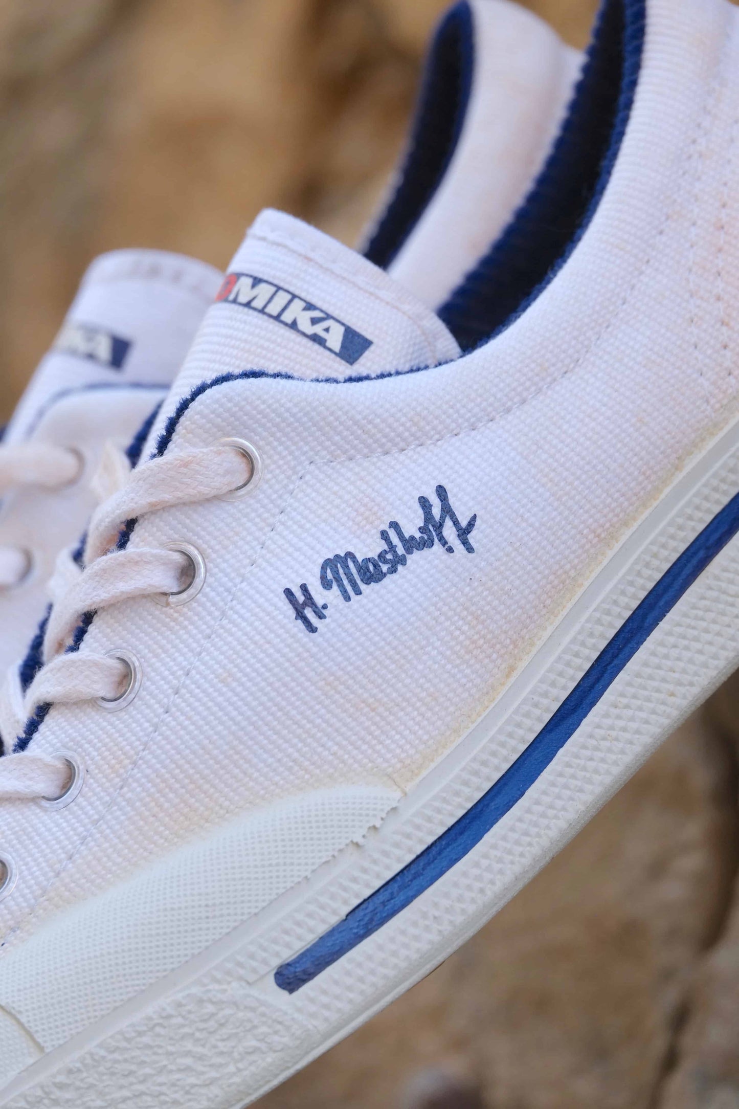 Vintage Masthoff 70's Tennis Sneakers CLOSE UP