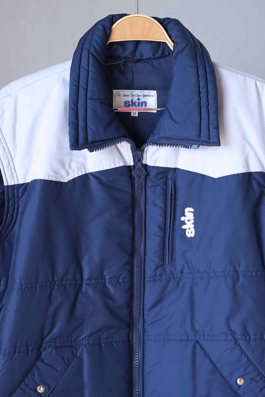 Vintage 80's Men's Ski Jacket with Removable Sleeves close up