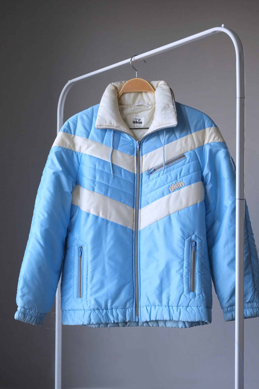 Vintage Women's 80's Ski Jacket blue white