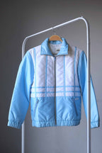 Vintage 80's Women's Skiing Jacket blue white