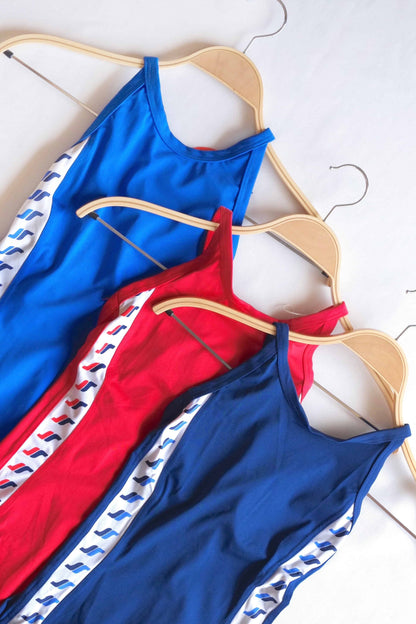 Vintage 80's Racer Women's Swimsuit details