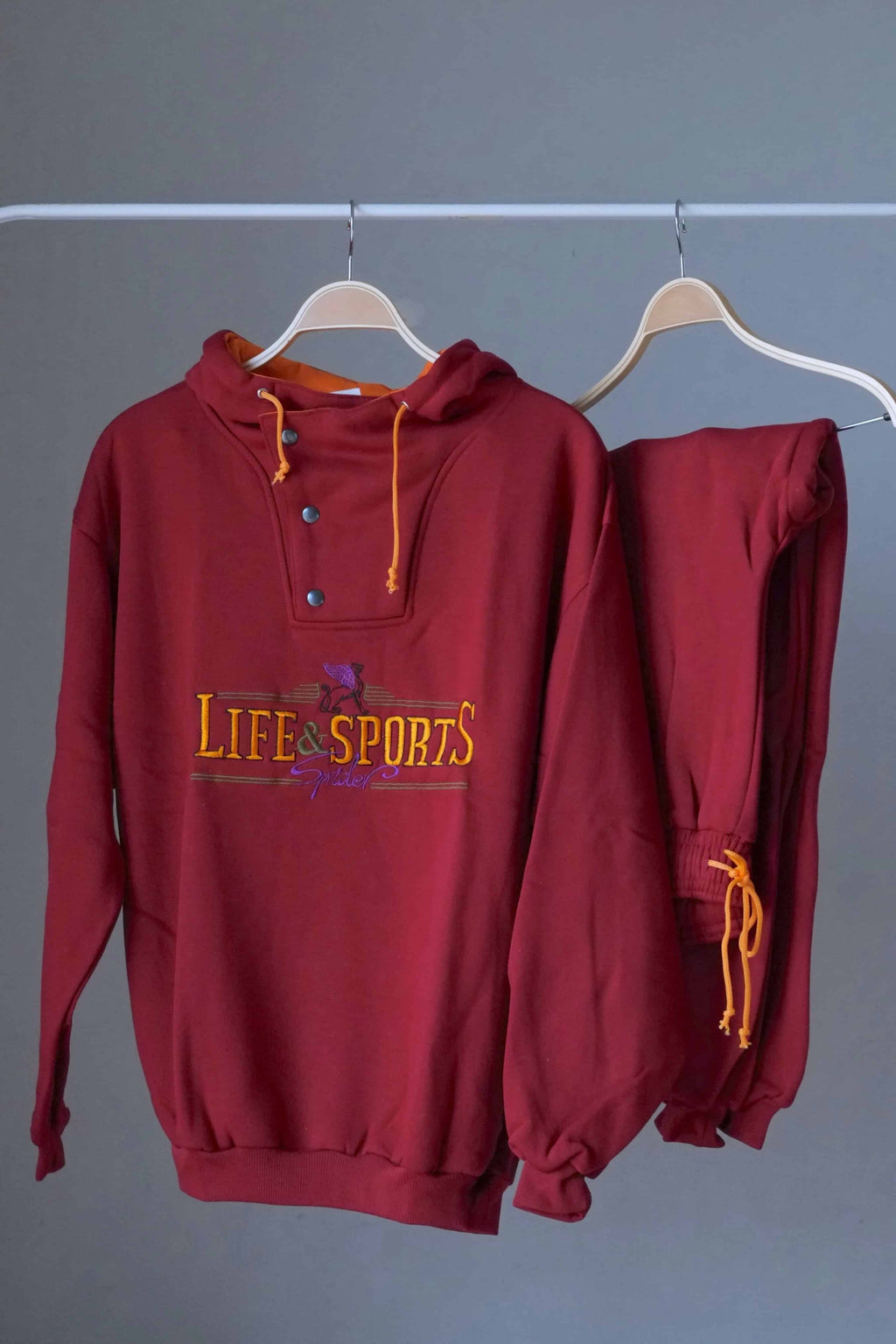 SPRIDER 90s Oversized Hooded Jogging Suit