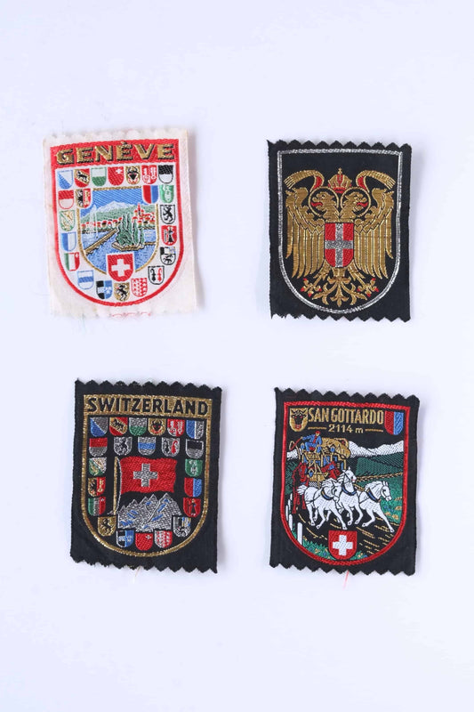Vintage Switzerland  Embroidered Patches