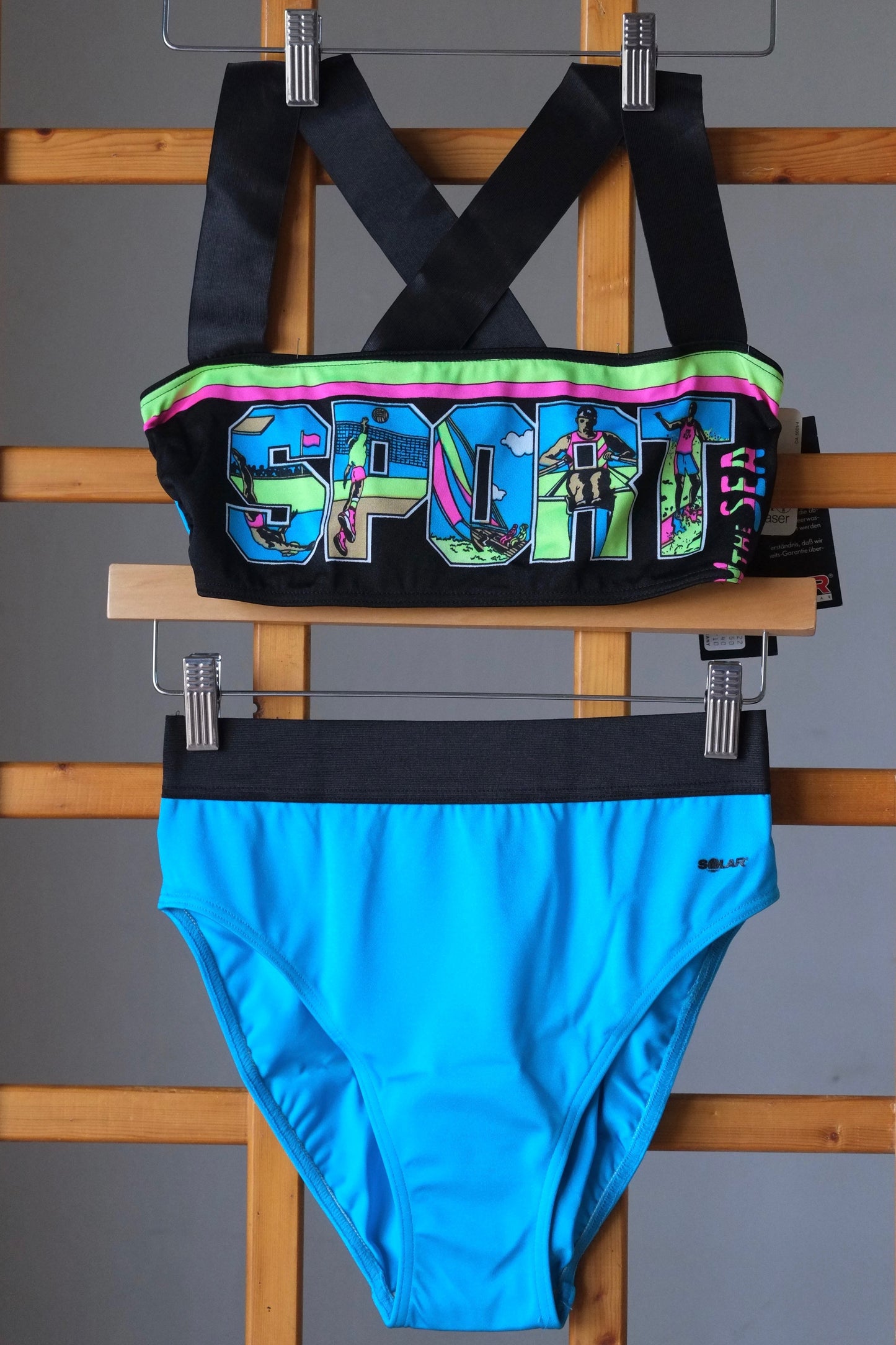 SOLAR Sport Bandeau 90's Swimsuit