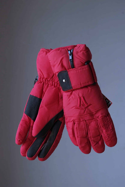 Vintage TRESPASS 90's Flag Ski Gloves red