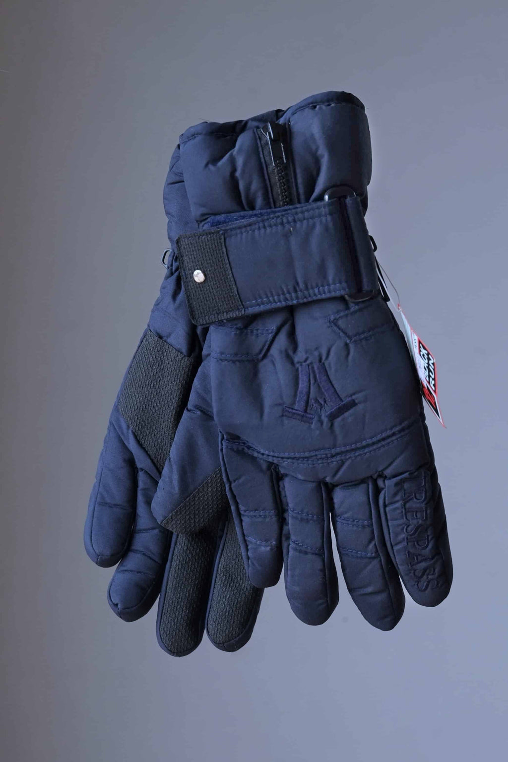 Vintage TRESPASS 90's Flag Ski Gloves navy
