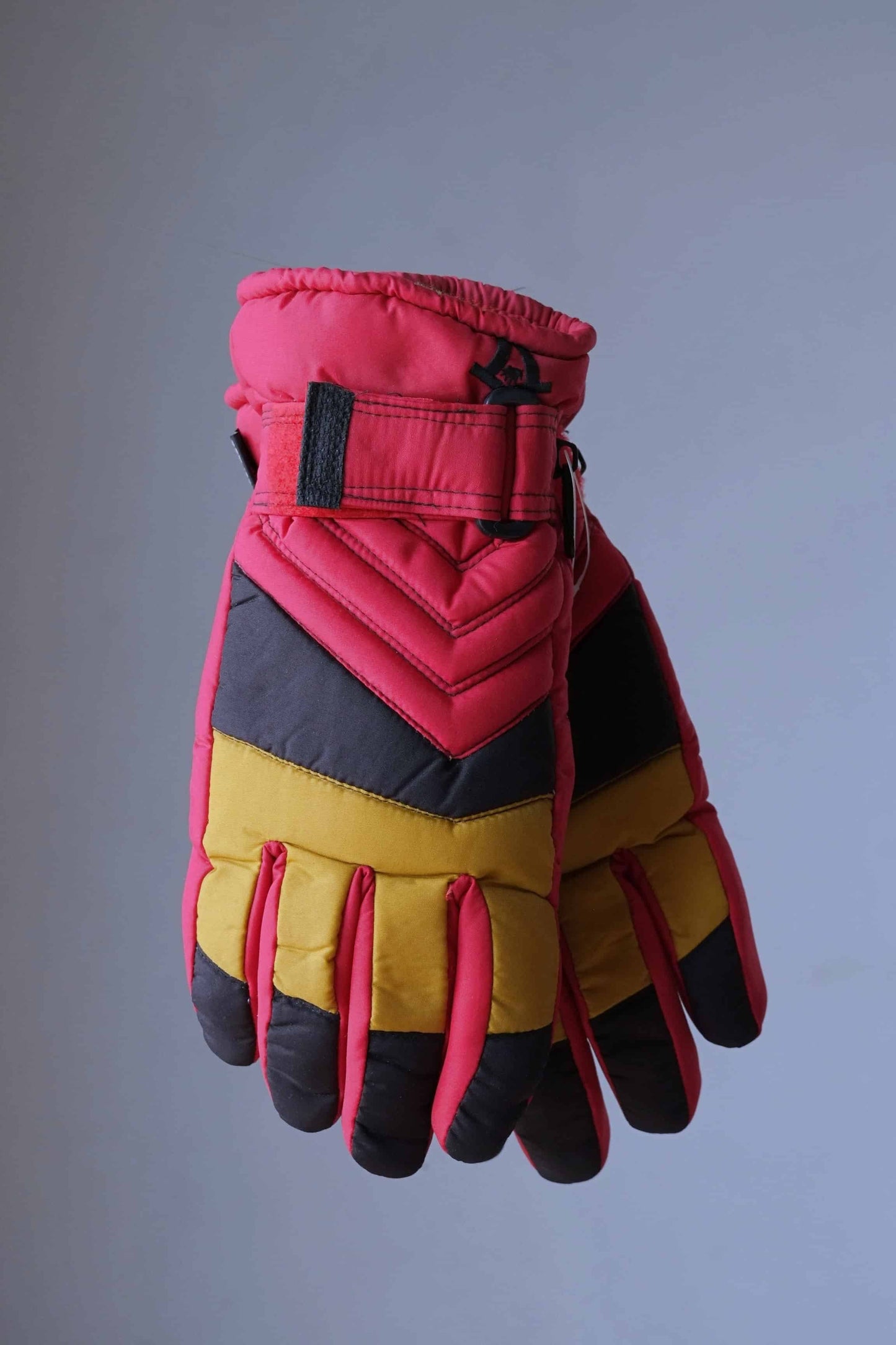 Vintage TRESPASS Jedi Ski Gloves red mustard