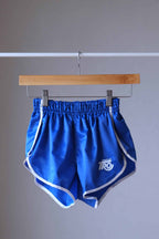 Vintage Satin 80's Jogging Shorts blue