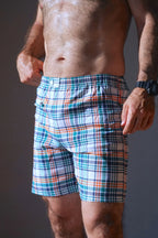 TROPIC Club Flat Belt 60's Swim Trunks
