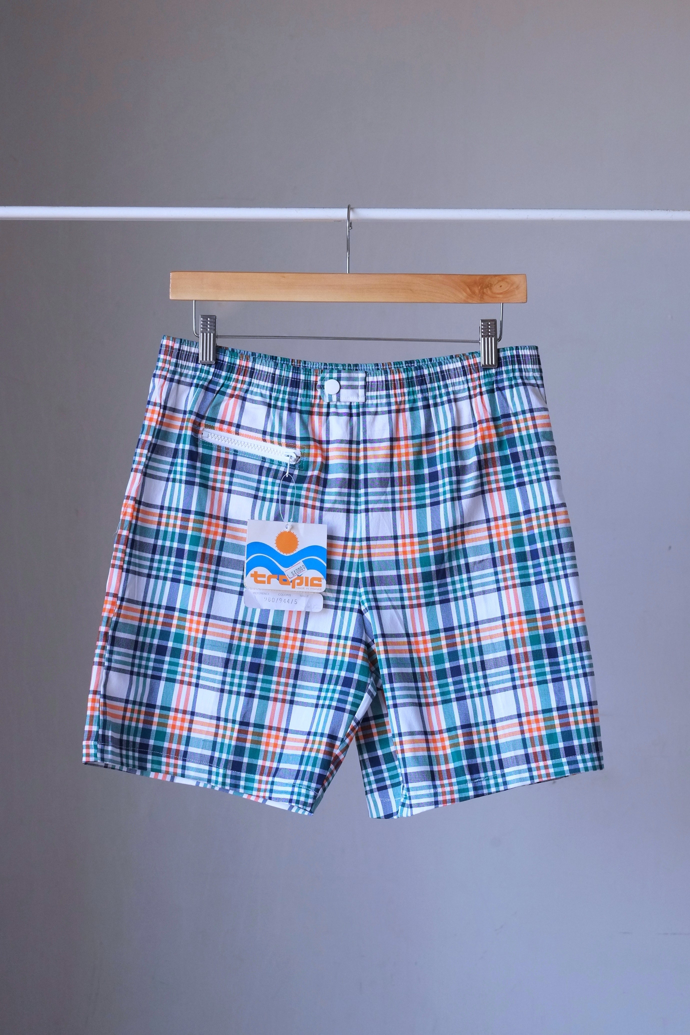 TROPIC Club Flat Belt 60's Swim Trunks