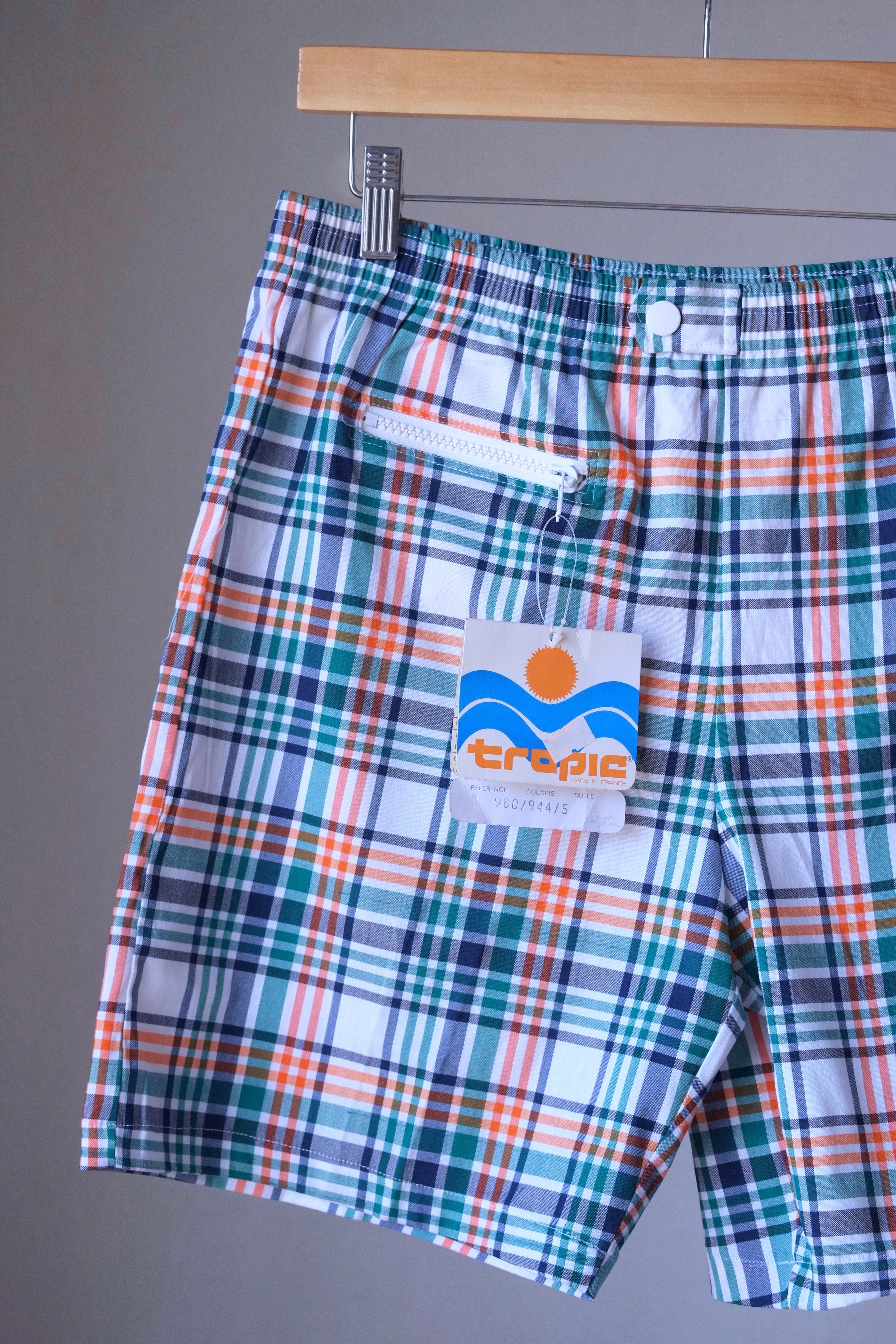 TROPIC Club Flat Belt 60's Swim Trunks