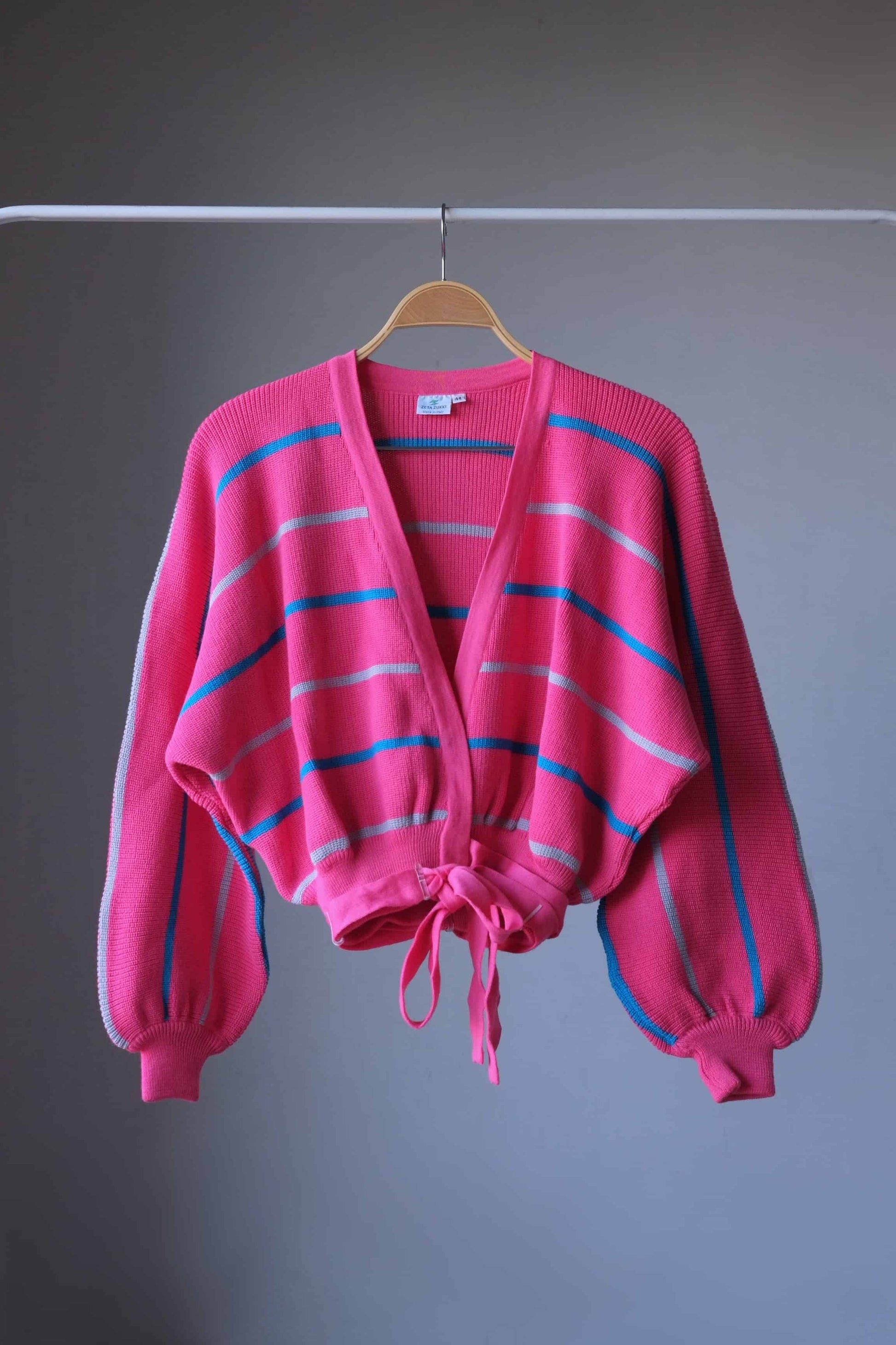 Vintage 80's Wrapround Sweater stripes