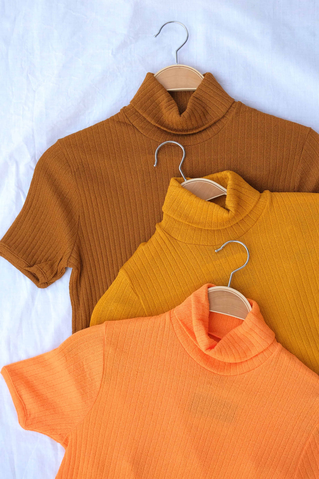 60's Turtleneck Short Sleeves Top