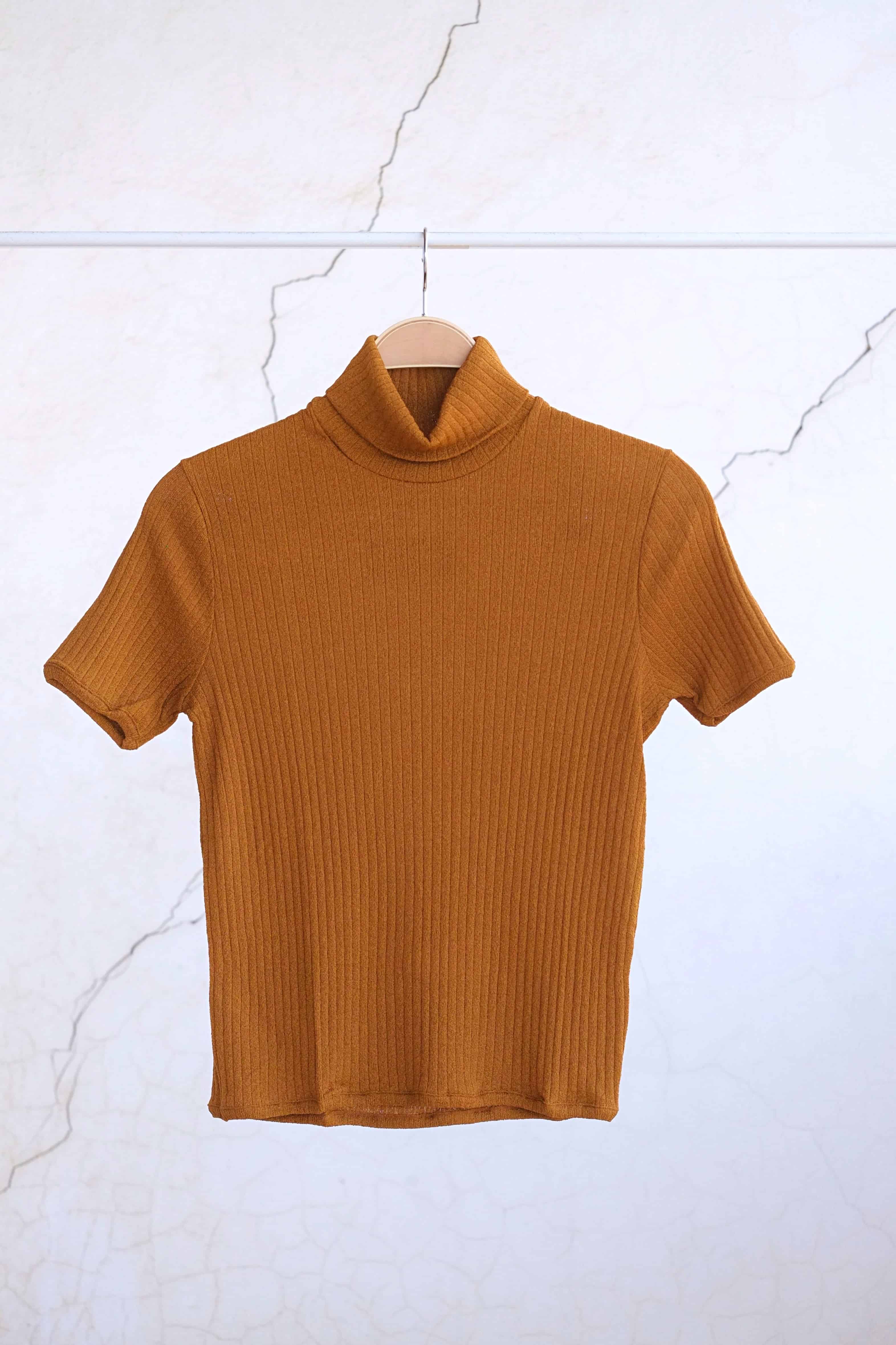 60's Turtleneck Short Sleeves Top