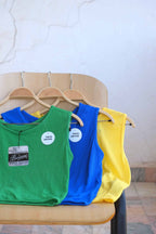 60's Sleeveless Mesh Top on chair