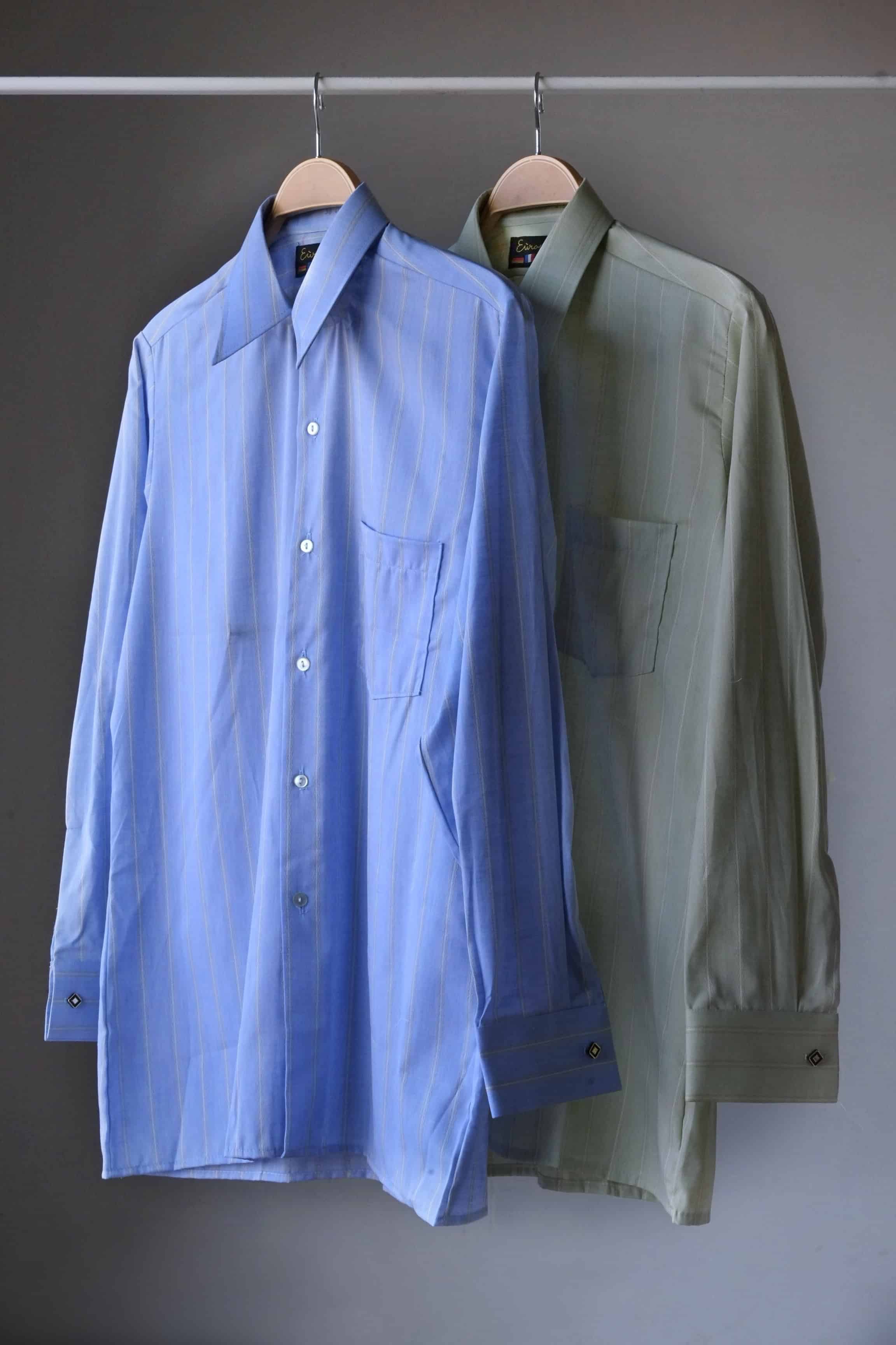 vintage 80s striped dress shirt